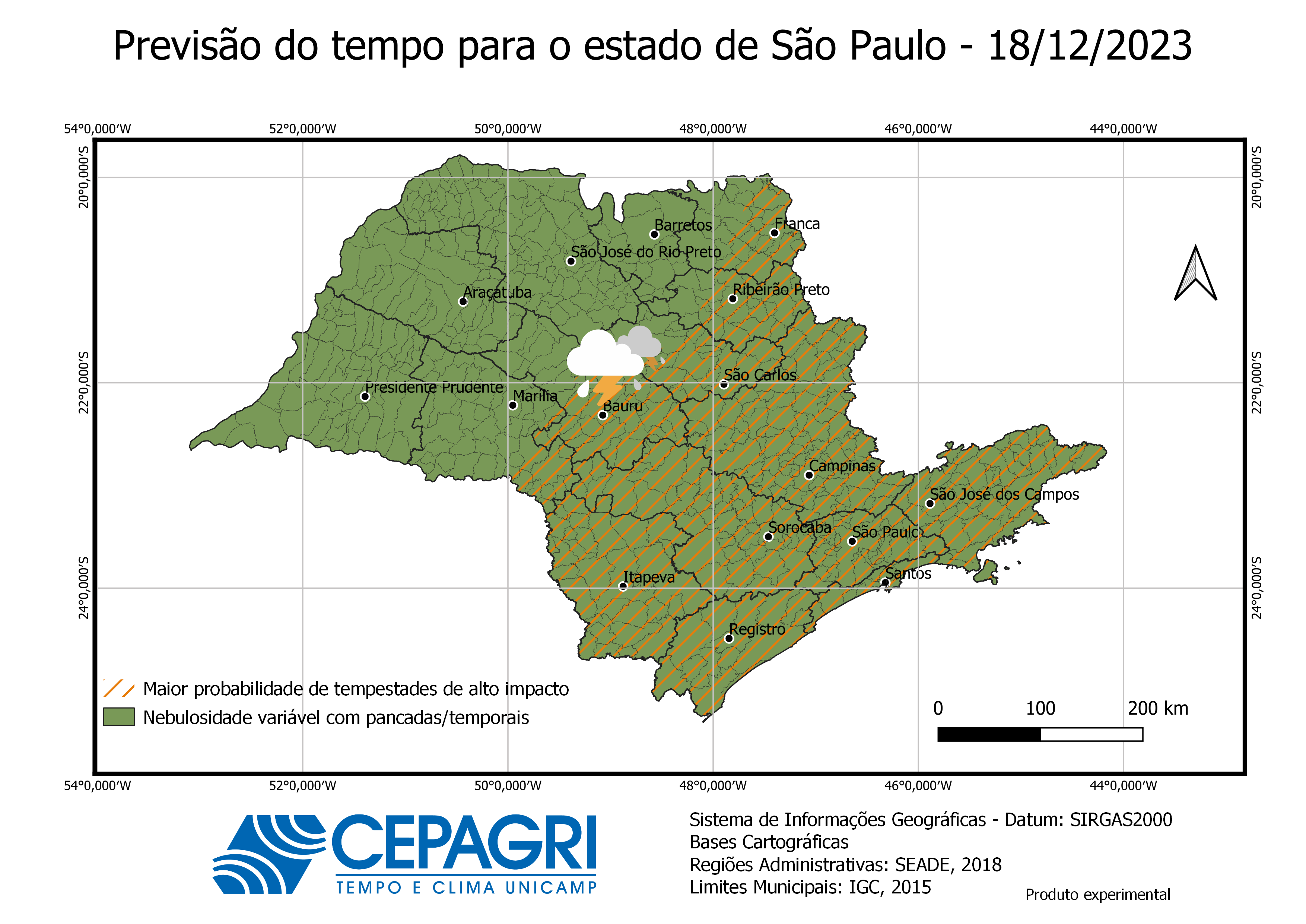 Monitoramento e Previsão - Brasil / América do Sul - Junho/2023 - Page 28 -  Monitoramento e Previsão - América do Sul - Brasil Abaixo de Zero